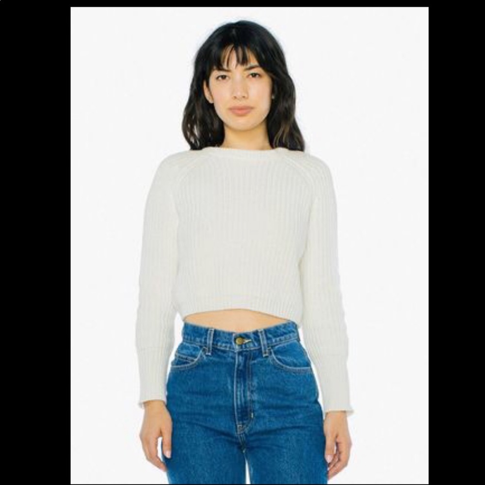American Apparel Cropped Fisherman Pullover